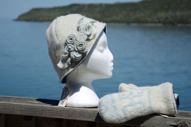 Recycled Wool Cloche Hat (Grey)